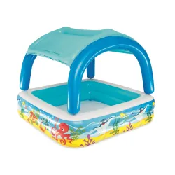 Piscina per bambini con tettuccio 140 x 140 x 114 cm Bestway 52192