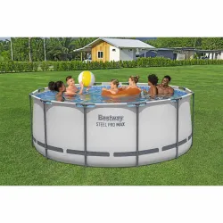 Piscina da giardino 366 x 122 cm ideale per relax e divertimento