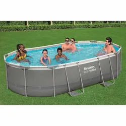 Piscina da giardino per bambini, 488 x 305 x 107 cm, 18-in-1 Bestway 56448