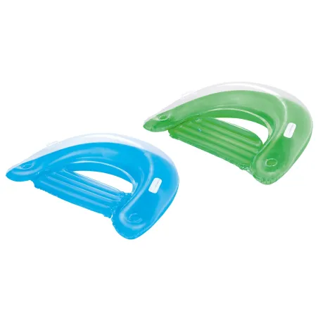 Poltrona gonfiabile da nuoto con porta bicchieri, verde, gioco acquatico per il relax
