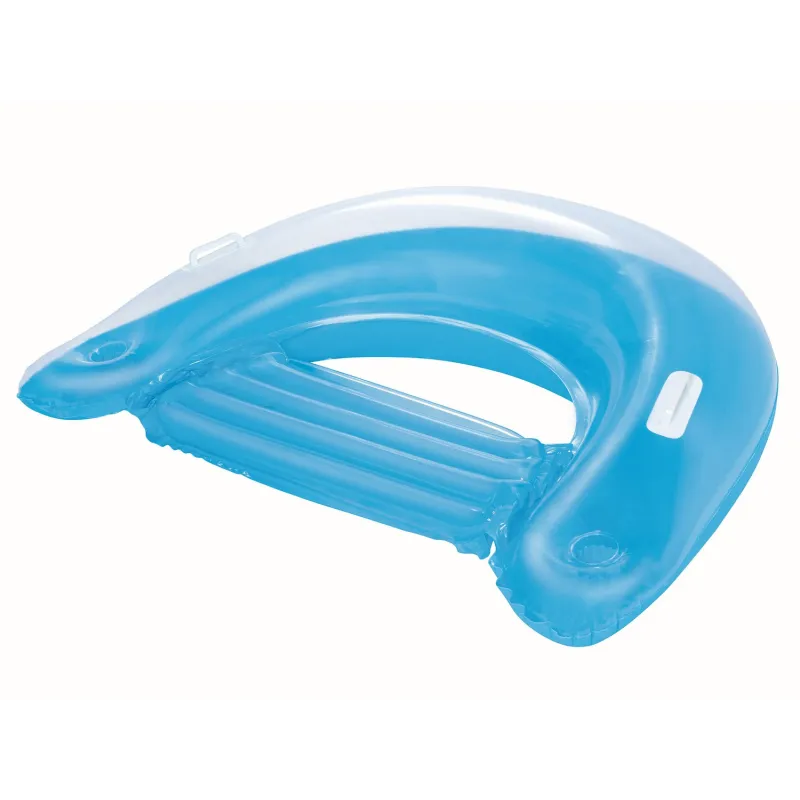 Puff gonfiabile verde per l'acqua, perfetto per il relax in giardino