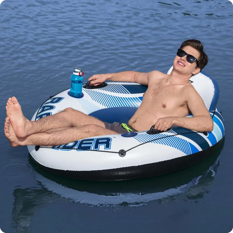 Ciambella da nuoto Rapid Rider colorata, perfetta per piscina e spiaggia