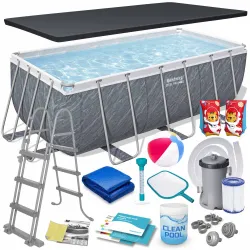 Piscina da giardino con struttura 412 x 201 x 122 cm 17in1 Bestway 56722