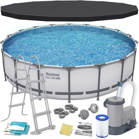 Piscina da Giardino 549 x 122 cm 11in1, perfetta per il relax all'aperto