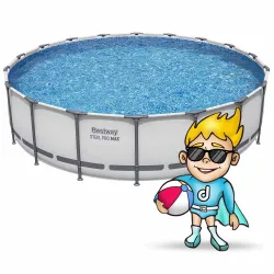 Grande piscina da giardino 549 x 122 cm, perfetta per feste estive