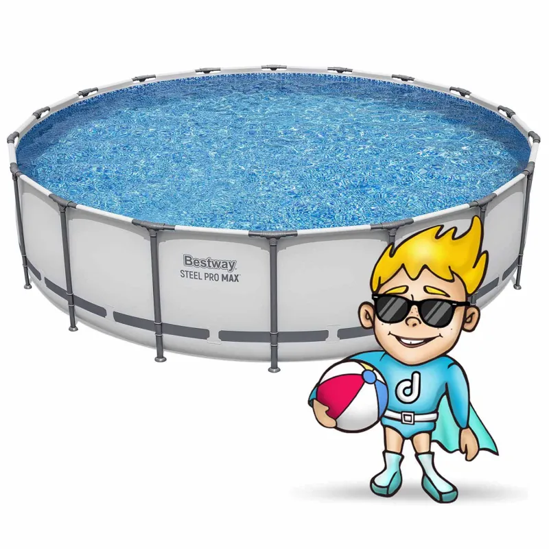 Grande piscina da giardino 549 x 122 cm, perfetta per feste estive