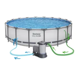 Piscina da giardino 549 x 122 cm, perfetta per rilassarsi all'aperto