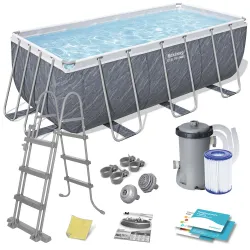 Piscina da giardino con telaio 412 x 201 x 122 cm 11in1 Bestway 56722