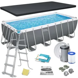 Bestway 56670 Piscina con Struttura 488 x 244 x 122 cm 12in1