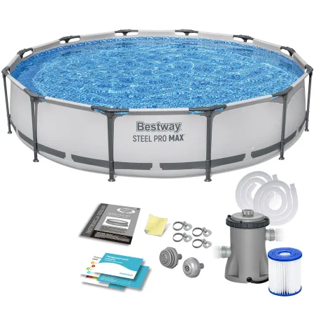 Piscina da giardino con struttura 366 x 76 cm 9in1, perfetta per l'esterno