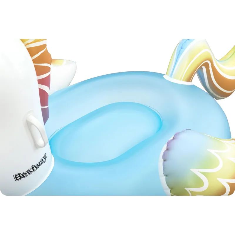 Unicorno gonfiabile 155 x 119 cm, perfetto per il divertimento acquatico estivo