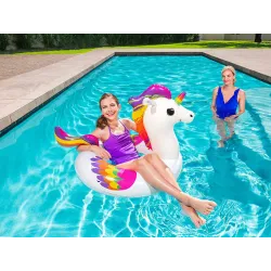 Ciambella colorata a forma di unicorno per bambini