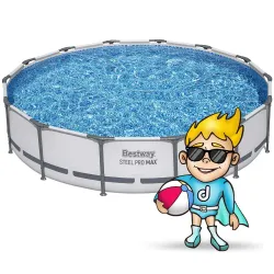 Piscina da giardino con design moderno 427 x 84 cm, perfetta per il relax