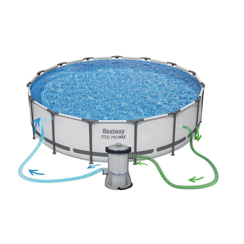 Piscina da giardino 457 x 107 cm con accessori per la cura dell'acqua Bestway 56488