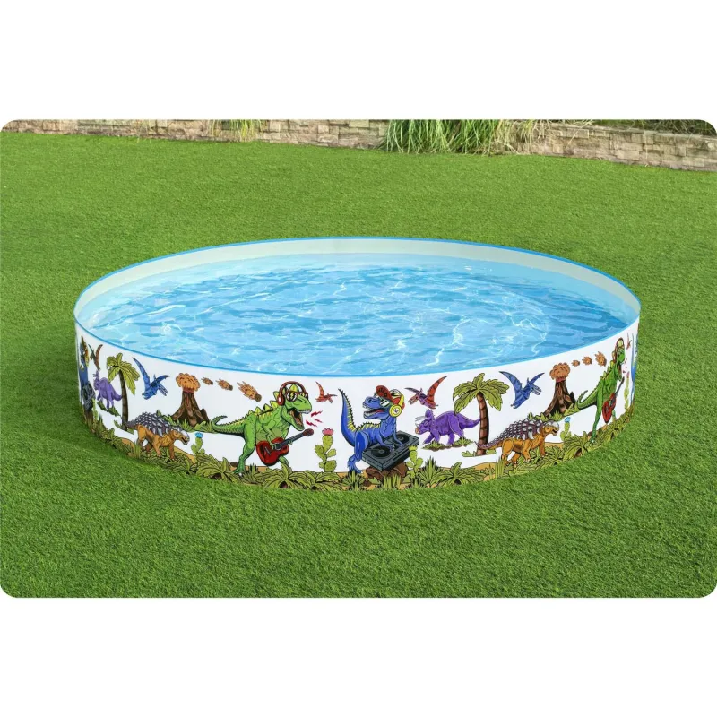 Piscina da Giardino Dinosauri 244x46cm, perfetta per i piccoli amanti dei dinosauri