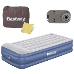 Bestway 67628 Materasso Gonfiabile 191x97x46 cm con Pompa Elettrica