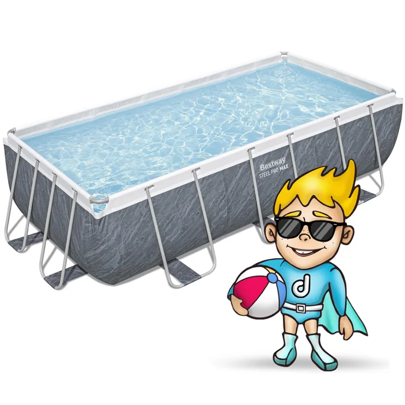 Piscina da Giardino 404 x 201 x 100 cm, perfetta per rilassarsi all'aperto