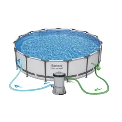 Piscina da giardino 457 x 107 cm, ottima per il relax estivo