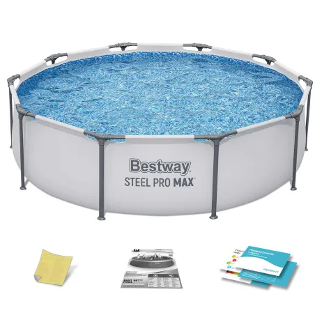 Piscina da giardino in acciaio 305 x 76 cm con set 4in1 Bestway 56406