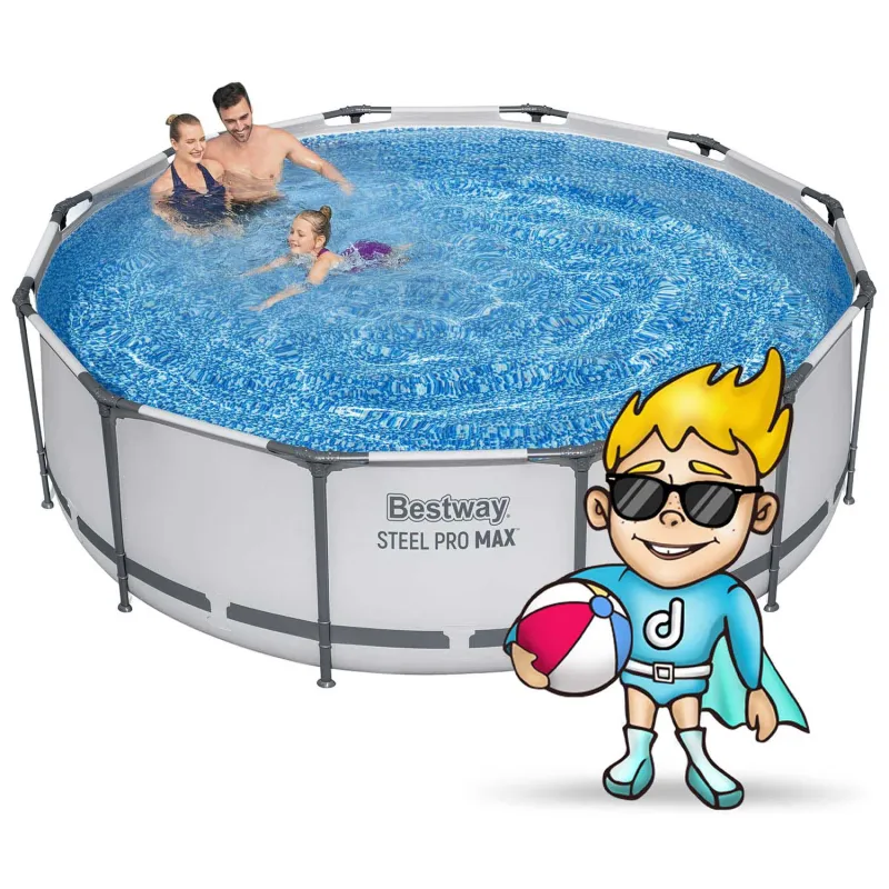Piscina da Giardino 366 x 100 cm, ottima per il divertimento dei bambini