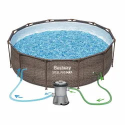 Piscina da Giardino 366 x 100 cm in PVC, resistente e perfetta per l'estate