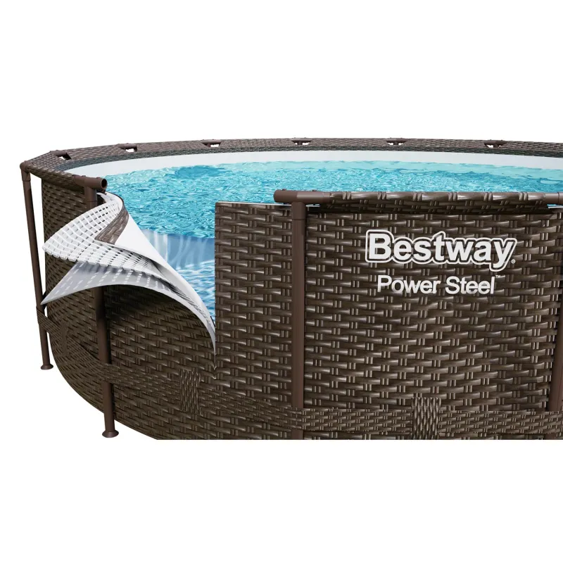 Perfetto per le giornate estive, piscina da giardino 366 x 100 cm per il divertimento