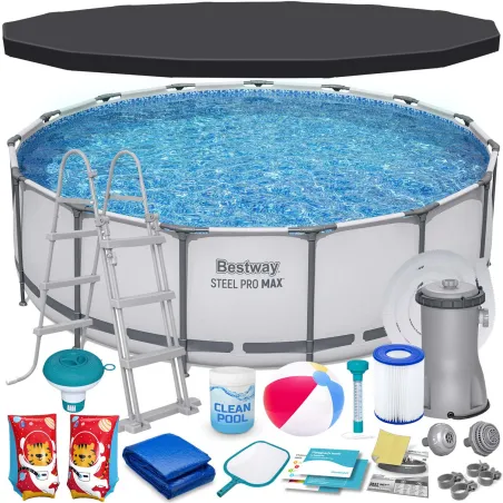 Piscina da giardino 457 x 122 cm, perfetta per il relax estivo all'aperto