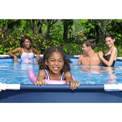 Perfetta piscina con struttura 366 x 76 cm per l'uso estivo in giardino