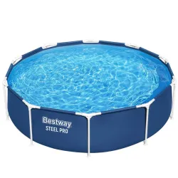 Piscina da giardino 305 x 76 cm 8-in-1, materiale resistente ai danni