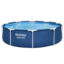 Piscina da giardino 305 x 76 cm 8-in-1, perfetta per il divertimento all'aperto dei bambini