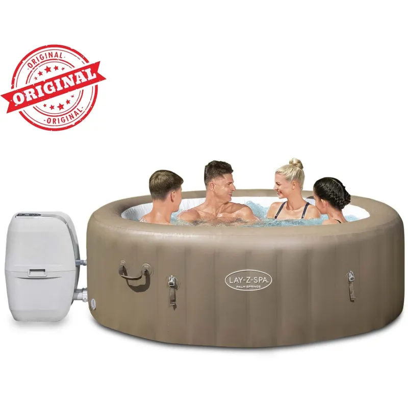 SPA Gonfiabile Lay-Z Palm Springs con interno morbido, relax in giardino