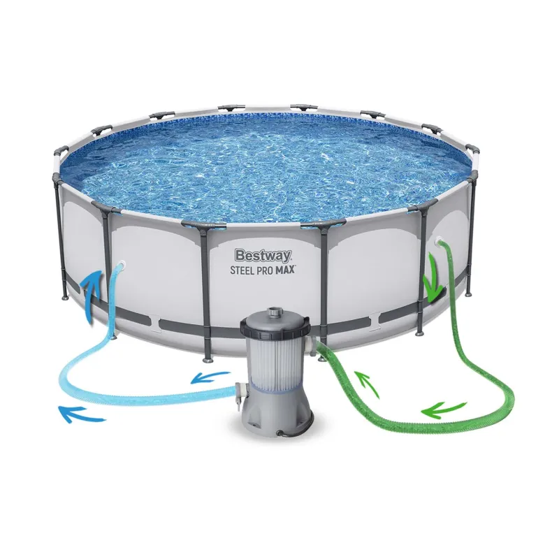 Piscina da giardino 427 x 122 cm per relax e svago