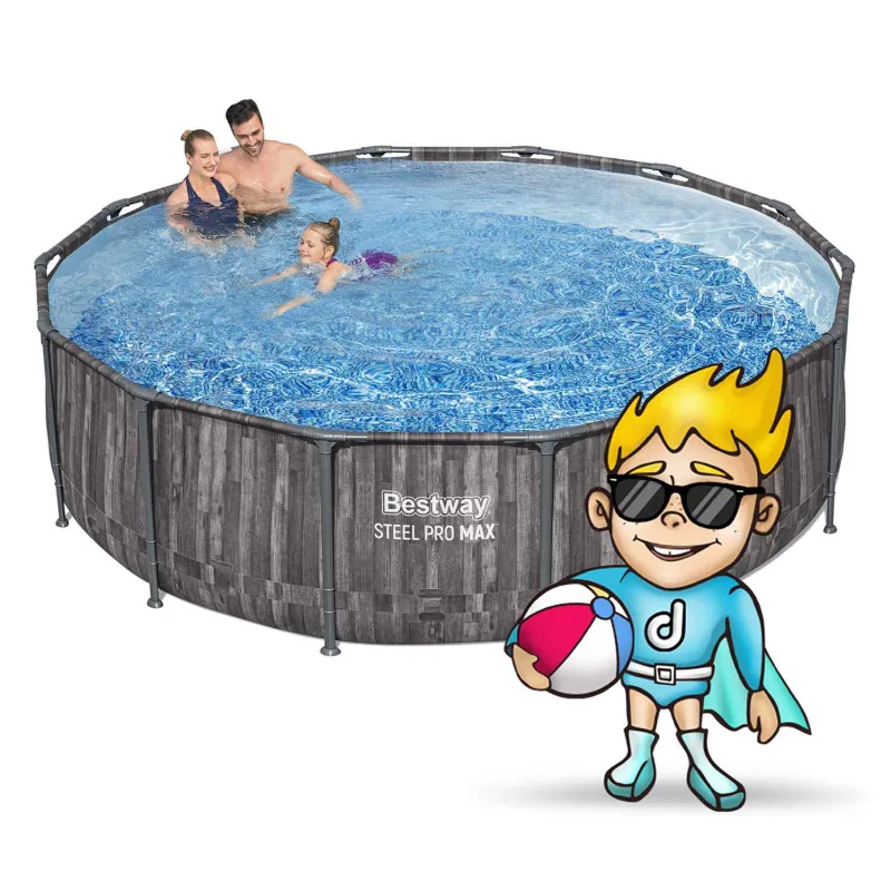 Piscina da giardino blu 427 x 107 cm Bestway 5614Z per il divertimento