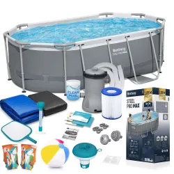 Bestway 5614A Piscina con Struttura 305 x 200 x 84 cm 17in1