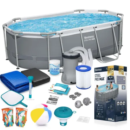 Piscina con struttura Bestway 5614A 305 x 200 x 84 cm per esterni
