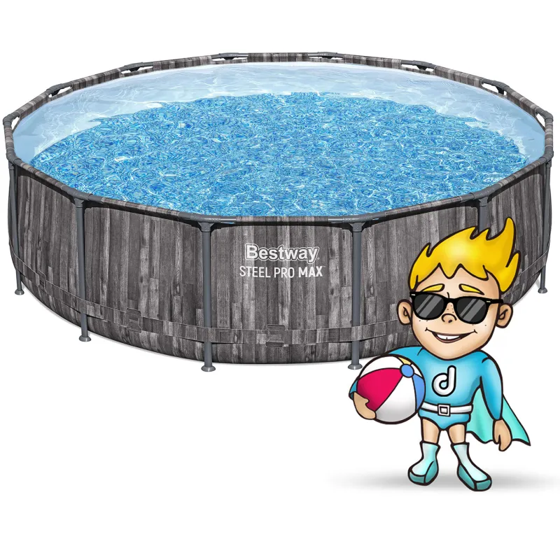 Grande piscina con struttura 427 x 107 cm per il giardino