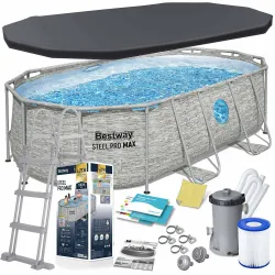 Piscina da Giardino con Struttura Metallica 427 x 250 x 100 cm 12in1 Bestway 56714N
