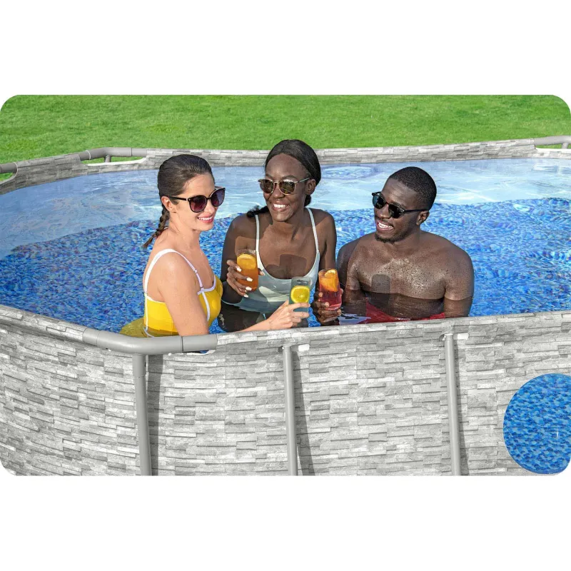 Piscina con 12 accessori, perfetta per il divertimento estivo in giardino