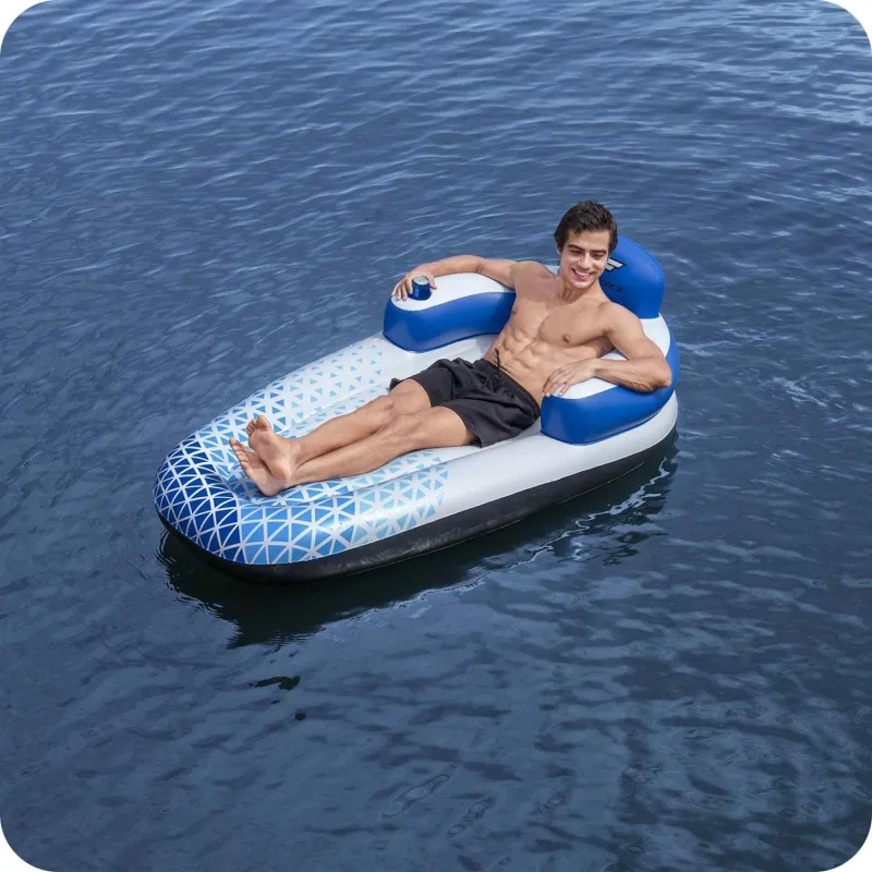 Materasso Galleggiante Indigo Wave Bestway 43533, realizzato in materiale resistente
