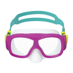 Maschera da nuoto comoda rosa-turchese, perfetta per le vacanze