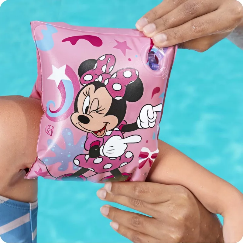 Braccioli Minnie rosa, perfetti per le lezioni di nuoto per bambini