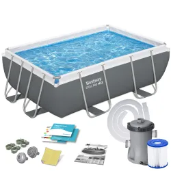 Bestway 56629N Piscina da giardino con telaio 282 x 196 x 84 cm 10-in-1