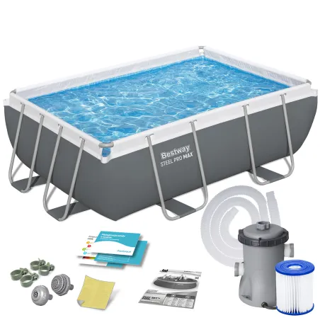Piscina da giardino con telaio 282 x 196 x 84 cm 10-in-1 Bestway 56629N