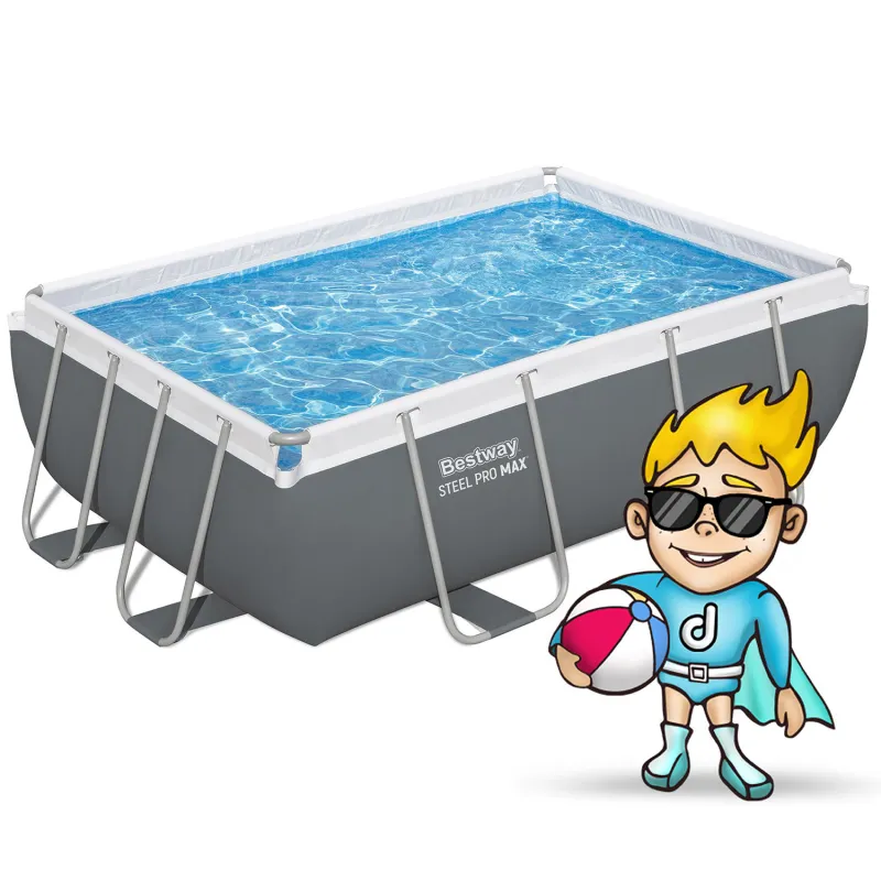 Piscina da giardino blu 282 x 196 x 84 cm Bestway 56629N
