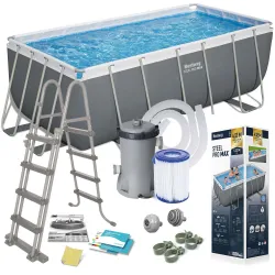 Bestway 56456N Piscina da giardino con telaio 412 x 201 x 122 cm 11-in-1