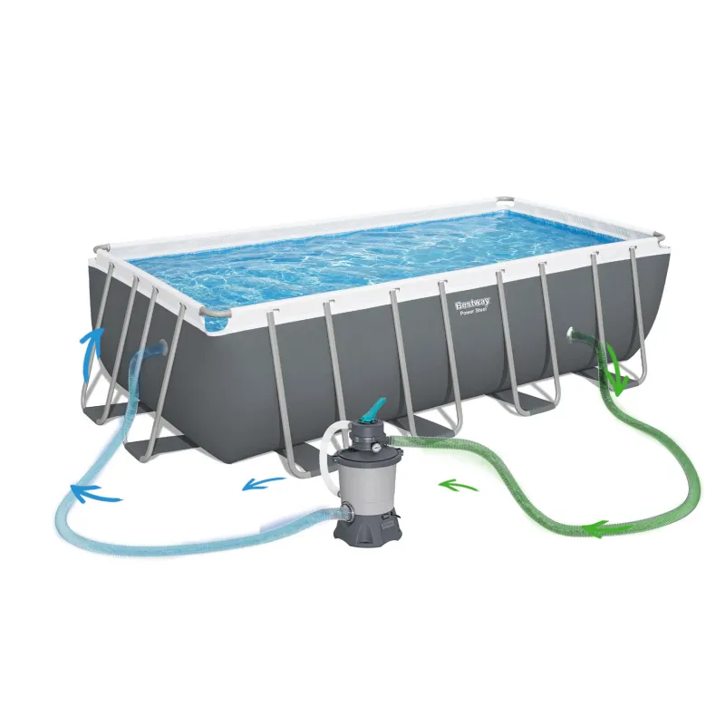 Piscina da giardino per divertirsi, 488 x 244 x 122 cm, 11in1 Bestway 56671N