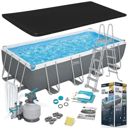 Bestway 56466N piscina da giardino 549 x 274 x 122 cm, struttura resistente