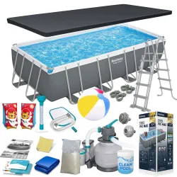 Piscina da giardino con telaio 549x274x122cm 17-in-1 Bestway 56466N