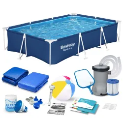 Piscina da giardino con telaio 300 x 201 x 66 cm 16in1 Bestway 56404N