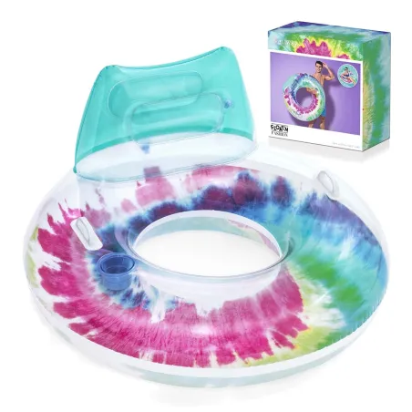Salvagente Bestway 43637 con schienale, comodo e colorato per il nuoto